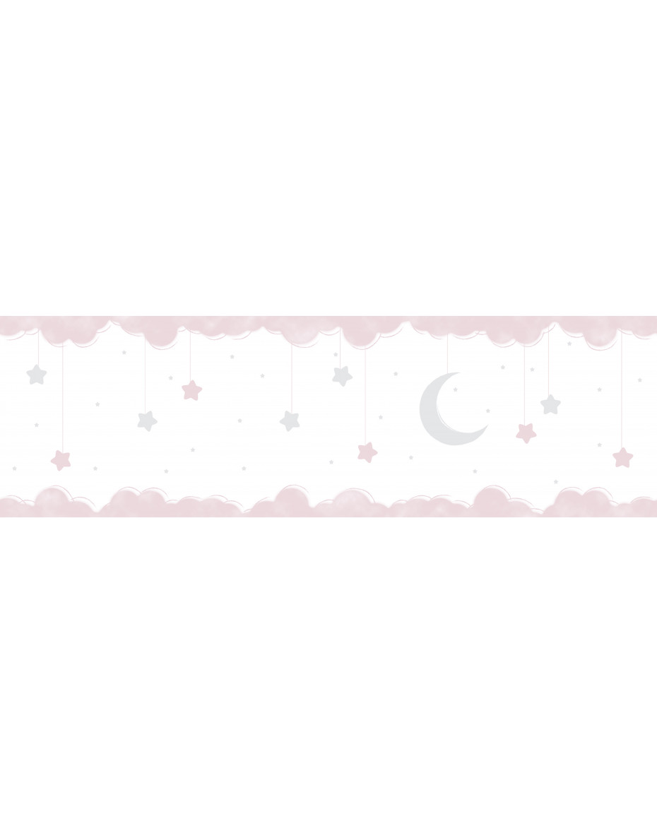 Detská bordúra hviezdičky 102412 - ružová